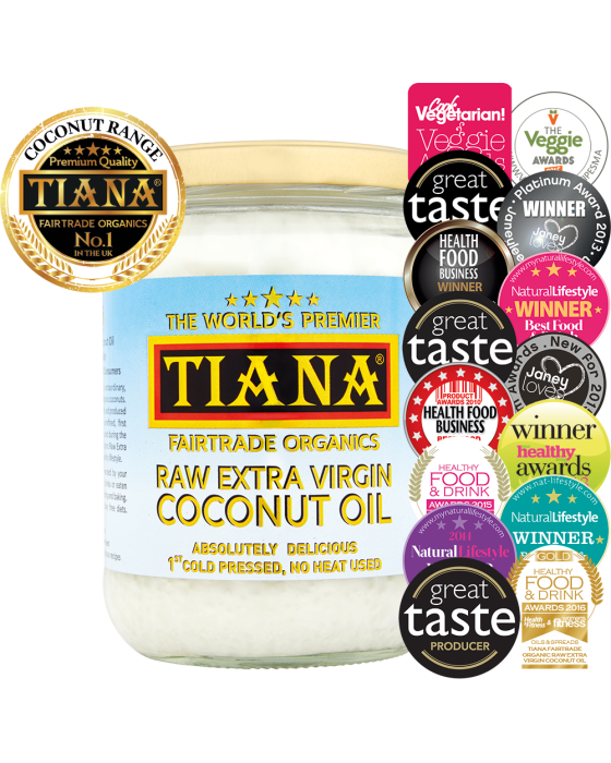 TIANA Coconut Oil is voted the Best Coconut Oil UK
