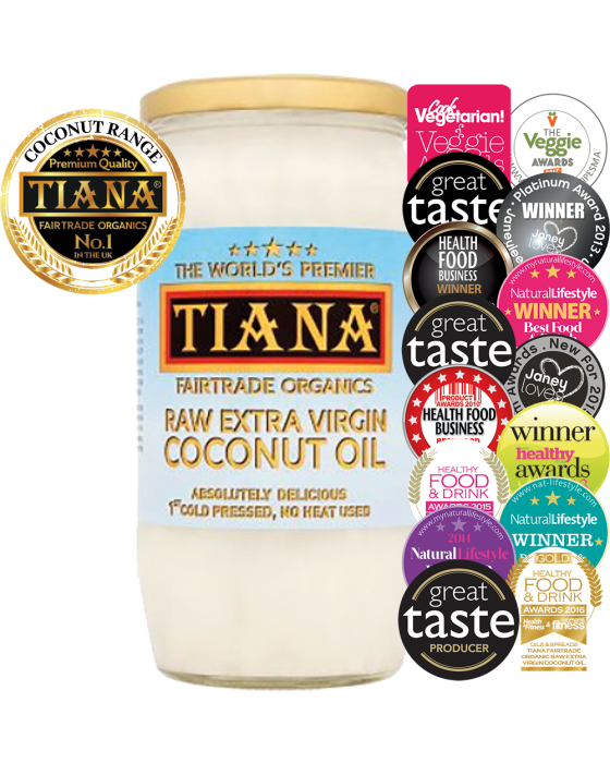 TIANA Raw Extra Virgin Coconut Oil No. 1 in the UK