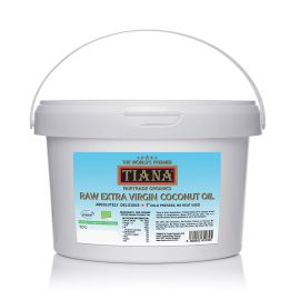 TIANA Fairtrade Organic Raw Extra Virgin Coconut Oil, UK No.1, 10 Litres