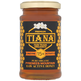 TIANA Pure Organic Raw Active Pyrenees Mountain Honey 15+