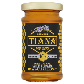 TIANA Pure Organic Raw Active Wildflower Honey 10+