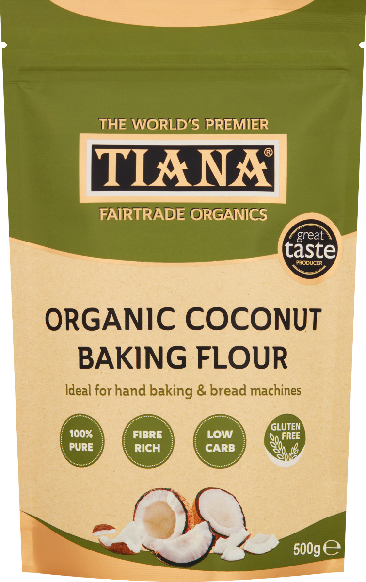 TIANA Fairtrade Organic Low-Carb Gluten-Free Coconut Flour