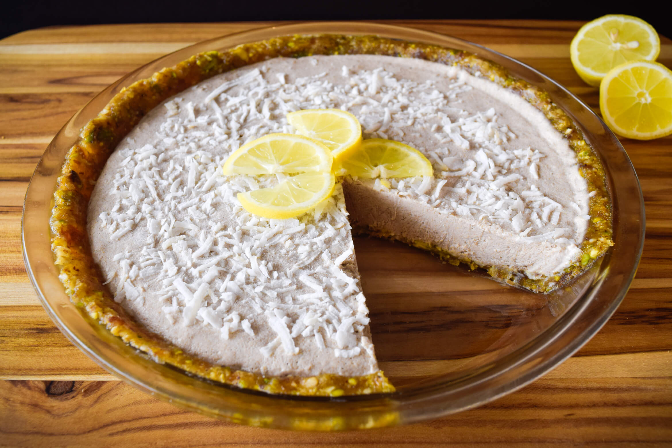 Tiana Fairtrade Organics Raw Coconut Lemon Pie Recipe