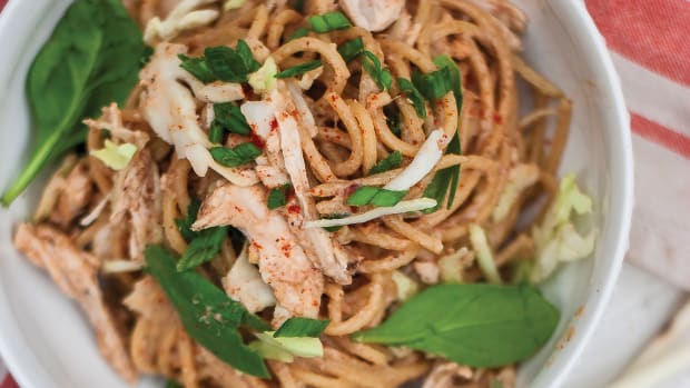 Tiana Fairtrade Organics Almond Chicken with Noodles Recipe